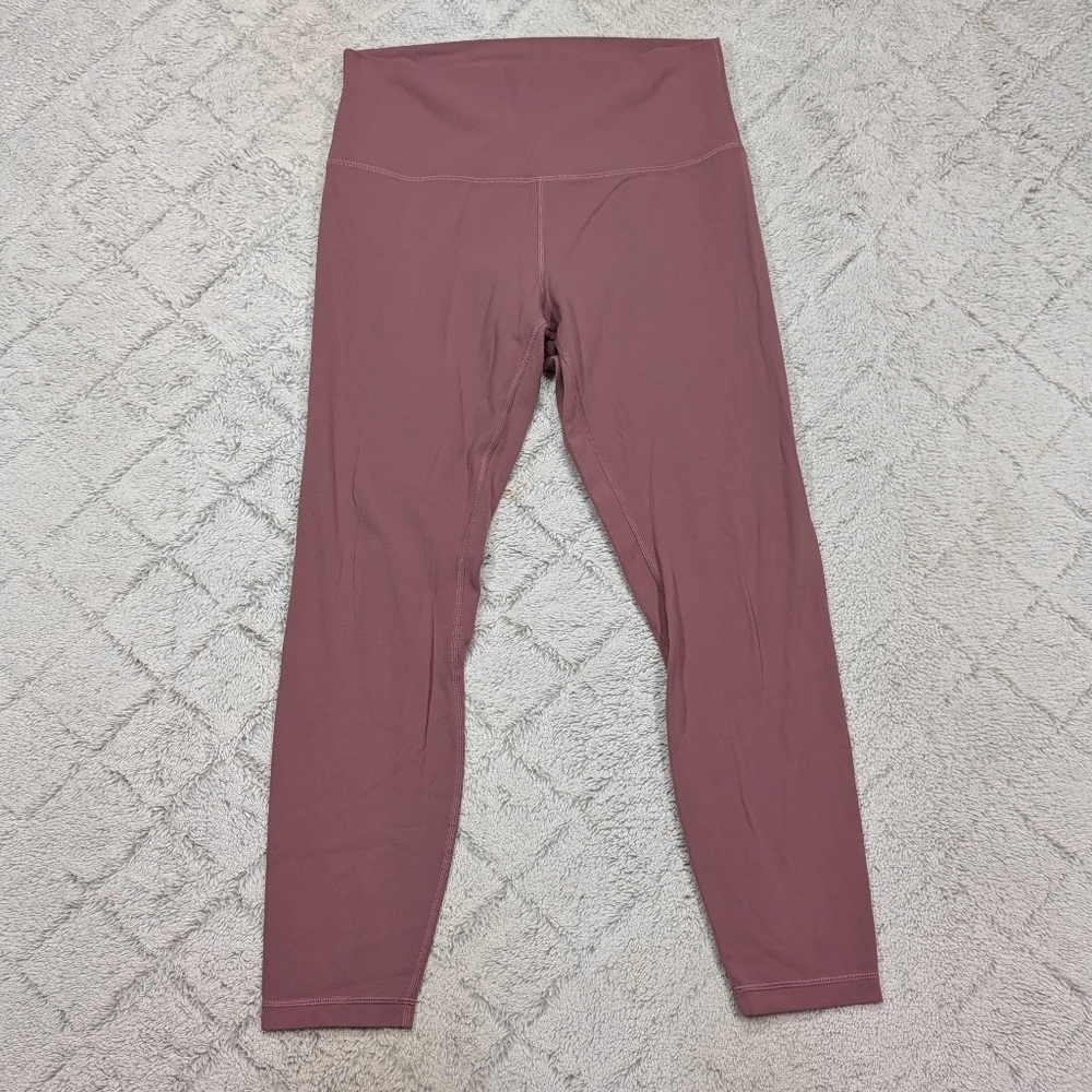 Lululemon Leggings Womens 10 Align HR Pant 25” Pink Mauve Plumful Soft Nulu
